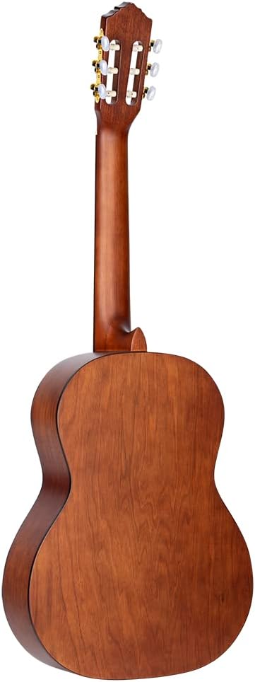 Ortega Guitars 6 String Student Series Pro w/Arm Rest Solid Top Nylon Classical Guitar, Right (R55DLX-BFT)