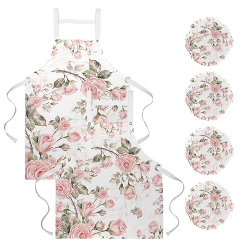 Tablier de cuisine pour pâtisserie en famille et nettoyage de la maison en toute sérénité