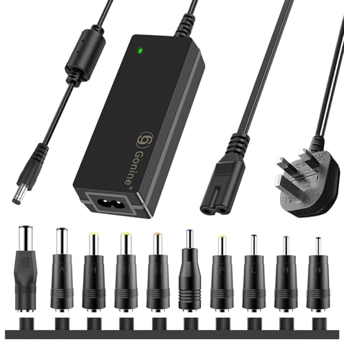 Gonine 19V 3.42A Laptop Charger, 19 Volt 3.42A 3.15A 2.37A 2.1A 1.75A Power Supply Adapter for HP Acer Samsung Fujitsu Lenovo Asus Gateway IBM Sony LG TV Monitors