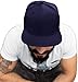 Produktbild 4sold ABC Rot Schwarz Cap Snapback Baseballkappe Druckknopfverschluss verstellbar mit flachem Schirm viele Farben (Nave)