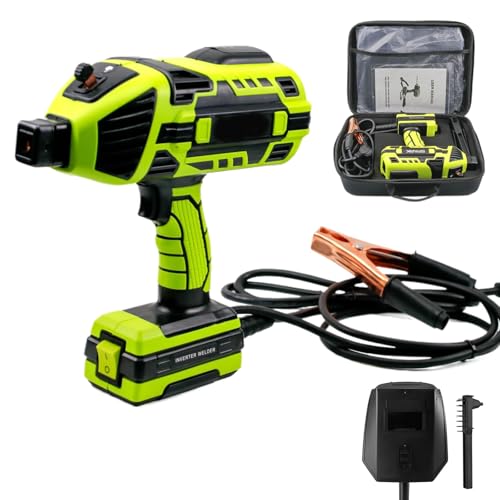 Upgraded Welding Machine, Portable Electric Welder Machine,220V Handheld Welder with IGBT Inverter 6 Variable Current Adjustment,for 3/32"-1/8" (2.5-3.2mm) Wire rods (Green)