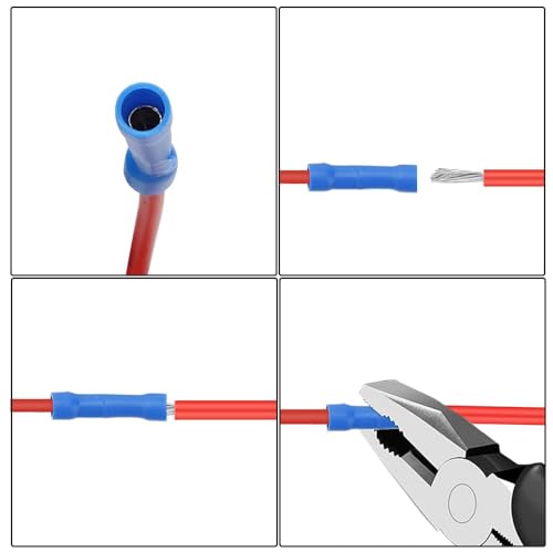 Aiqeer 3 Sztuk 12V / 24V Mały Uchwyt Bezpiecznika, Kran Bezpiecznika Samochodowego z Przewodem 16 AWG, Bezpłatne 15 Sztuk Mini Bezpieczników i Ściągacz Bezpieczników (Terminal Zaciskany)