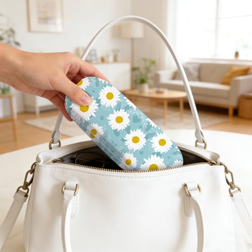 Image of Glasses Case Hard Shell,Portable Protective Eyeglasses Case, Eyeglass Holder Box with Cleaning Cloth, for men women