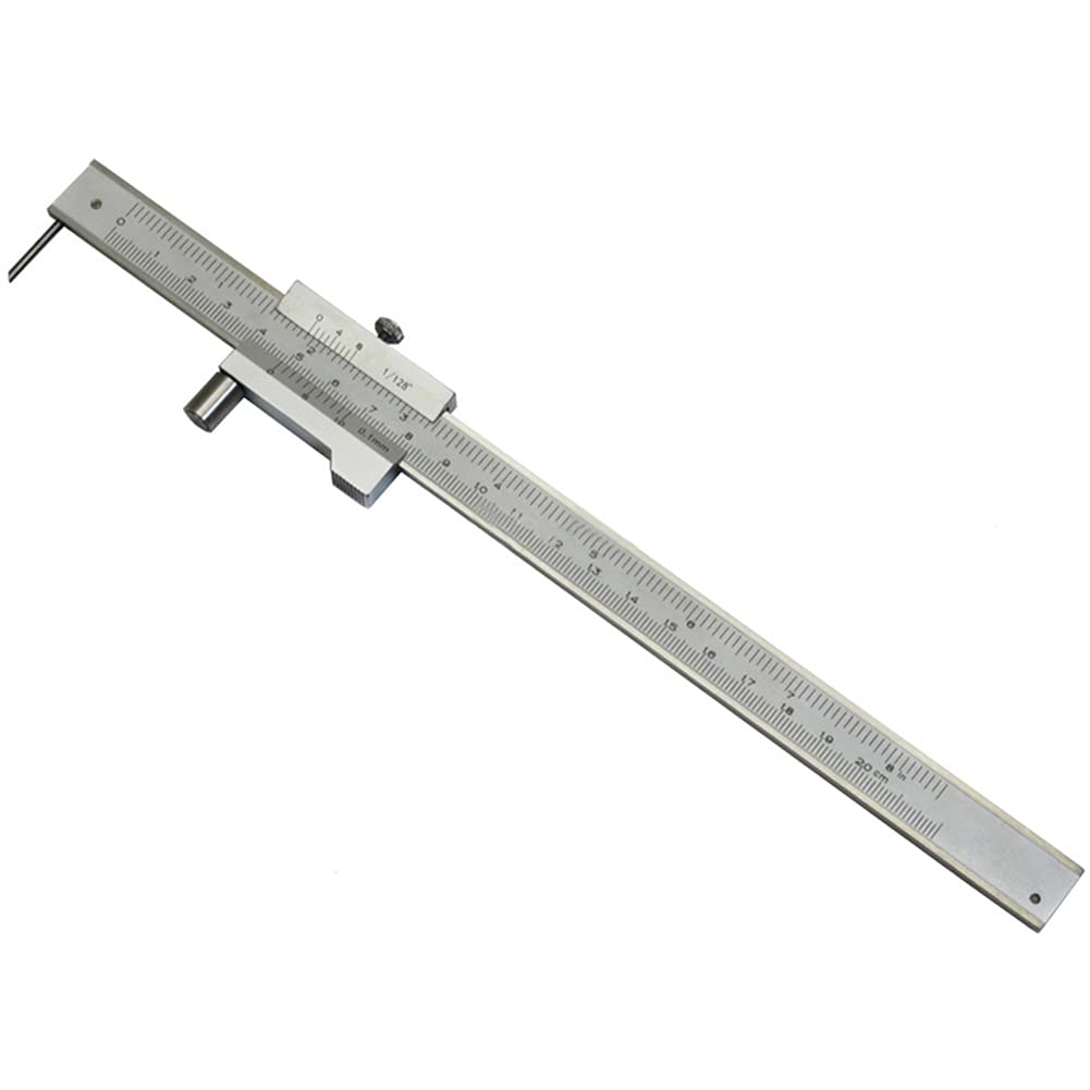 Calibradores Vernier Paralelos 0-200 mm con calibrador de Marcado de trazador de carburo 0,1 mm Medición de Herramientas de carpintería