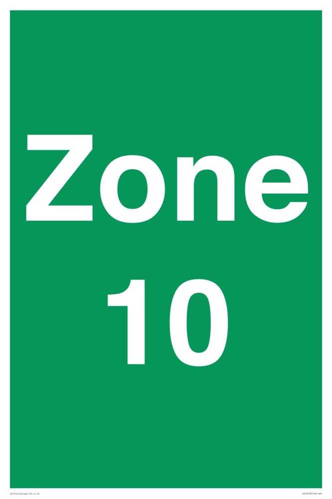 Panneau Zone 10 de dimensions 400 x 600 mm certifié A2P - 2