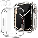⌚ 【Paquete incluido】 El paquete incluye 2 paquetes de esta caja de reloj de 45 mm perfectamente compatible con iWatch Series 7 de 45 mm.
