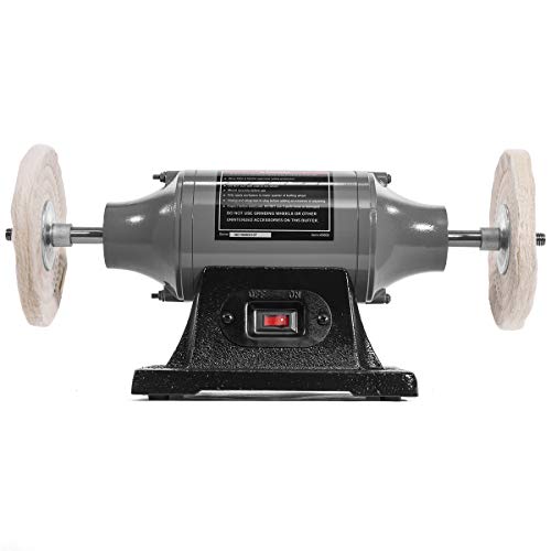 Xtremepowerus 6-Inch Electric Polisher Benchtop Buffer Grinder Motor Polishing Grinder Machine Dual Buffer #TOP2