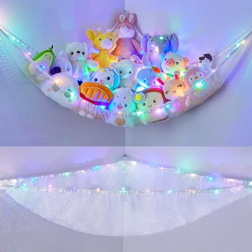 Stuffed Animals Net or Hammock Kids Toy Storage Organizer