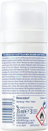 NIVEA Dry Active Deospray Reisegröße, Deo ohne Ethylalkohol für 72h Anti-Transpirant-Schutz, antibakterielles Deodorant mit Dual-Active-Formel und frischem Duft (35 ml)