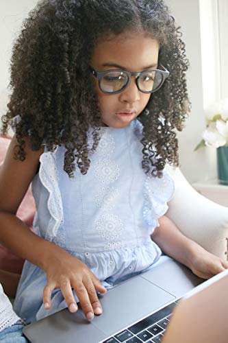 Image of Babiators Kids Blue-Light Blocking Glasses For 6+ Years - Zero Power, Anti Glare | Eye Protection From Laptop /Mobile Screen | 100% UV Protection | Unbreakable Flexible Rubber Frame | Navigator - Black