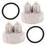 EPIGEIST 2 Piezas Kit Tapón Rápido para Botella DIY para Acuarios y Peceras Accesorio Plástico Sellado para Generador Burbujeador Planta Acuática