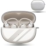 For shokz opendots one ケース [ESEENN] 対応 shokz opendots one TPU透明素材 ケース 長く使用しても黄ばみません 本物の色を忠実に再現し 損失の防止（カラビナ付き ） 落下防止 キズ防止 耐衝撃 装着充電可能 防水 防塵 (クリア)