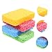 IMIKEYA 8pcs Reusable Natural Cleaning Sponges Multi-Color Scrubber Pads for Dish Washing and Kitchen Cleaning Tools for All