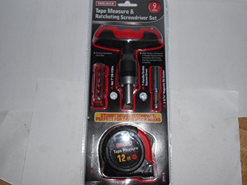 Tape Measure and Racheting Screwdriver Set