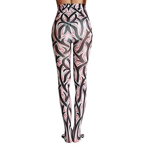 Image of Sahabowi Women Tights, Sheer High Waist Pantyhose, Vintage Control Top Stockings