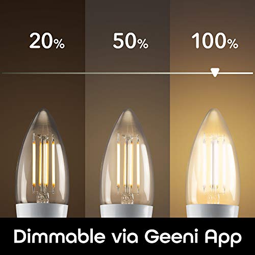 Geeni GN-BW424-999 Lux Edison B11 Filament Wifi Led Smart Bulb thumb #2