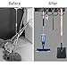 Twinkle Star Garage Tool Organizer Wall Mount, Mop Broom Holder, Wall Holders for Tools, 4 Pack