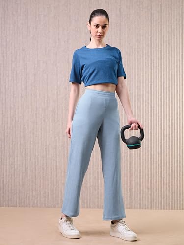 Image of TECHNOSPORT Women's Relaxed Fit Mid Rise Track Pant