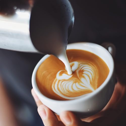 350ml Stainless Steel Milk Jug with Measuring Indicator Barista Accessories Coffee Jug Milk Cream Milk Frother Stainless Steel Latte Pen Cappuccino Stencil - Image 8