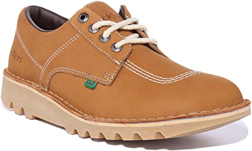 Kickers Unisex Derby Oxford, Tan, 7 Us Men #TOP5