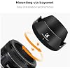 K&F CONCEPT Lens Hood Compatible with Canon EF 50mm f/1.8 STM Lens, Reversible Snap on Camera Lens Shade Replacement of ES-68 II Hood, Compatible with 49mm Filters and Lens Cap