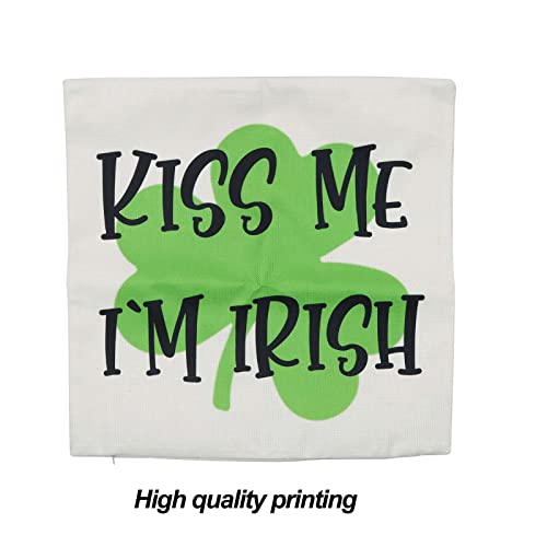 Gaonini Buffalo Plaid St Patricks Day Pillow Covers 18X18 Set Of 4, Shamrock Lucky Irish Decorative Throw Pillow Covers, Farmhouse St Patrick Day Decorations Holiday Cushion Case For Home Couch #TOP2