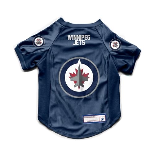 Littlearth NHL Winnipeg Jets Stretch Pet Jersey, Team Color, Large