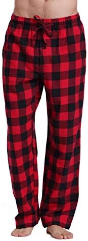 CYZ Men's 100% Cotton Super Soft Flannel Plaid Pajama Pants