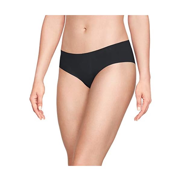 Under-Armour-Womens-Pure-Stretch-Hipster-Underwear-3-Pack Under Armour Women's Pure Stretch Hipster 3-Pack , Black (001)/Black , Large