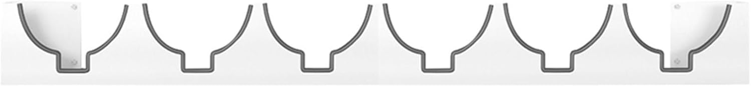 Galvanized Steel Hard Hat Holder Rack - Wall-Mounted Storage Box with Rubber Protective Tape for Construction Sites, Roads, Retail Stores, and Visitor Centers