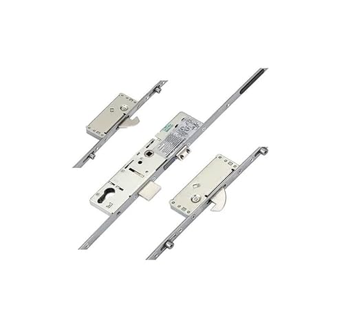 Latch Deadbolt 2 Hooks 4 Rollers Split Spindle Multipoint Door Lock Option 1 610mm PZ Replacement Gearbox for UPVC Doors (45mm)
