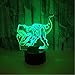 Produktbild Offene Dinosaurier-3D-Nachtlampe für den elektronischen Handel Beleuchtung Tischleuchten berühren USB und Akku-Stromversorgung Schreibtischlampe