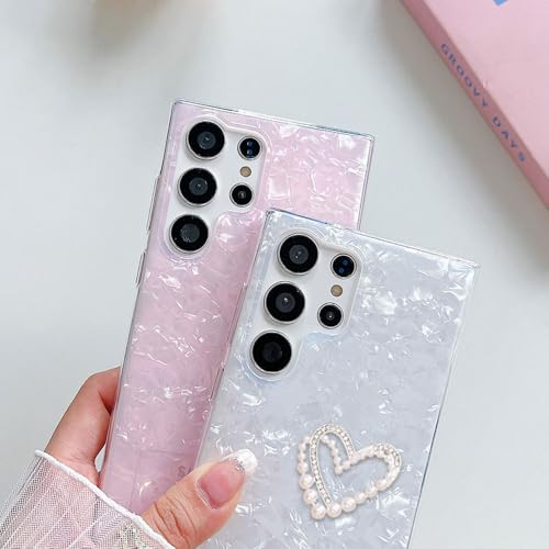 Étui de luxe pour Samsung Galaxy A55 avec cordon perles élégant