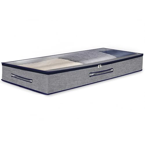 Image of Storite 2 Pack 53 L Foldable Underbed Storage Bag - Blankets Clothes