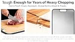 Titanium Cutting Board for Kitchen, Double Sided Pure Titanium & Wheat Straw PP Food Grade Metal Cutting Board, Non-Slip Durable Easy to Clean Large Cutting Board(15.16 x10.43in)