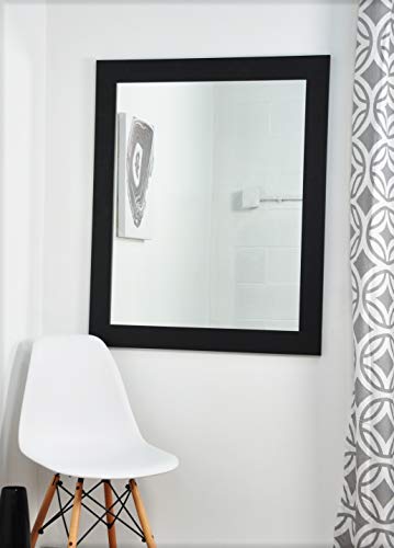 BrandtWorks Wall Mirror, 32" x 50", Matte Black