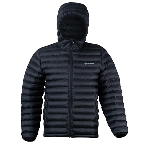 Kryptek Lykos II Men’s Jacket 800 Fill-Power Hybrid Insulation, Water-Resistant, Packable, Hooded Cold-Weather Coat