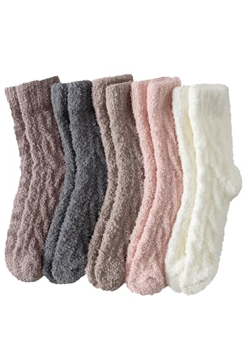 Warm & Cozy Gifts for Women, Fluffy Fuzzy Sock, Plush Sleeping Slipper Socks - Soft Warm Fabric