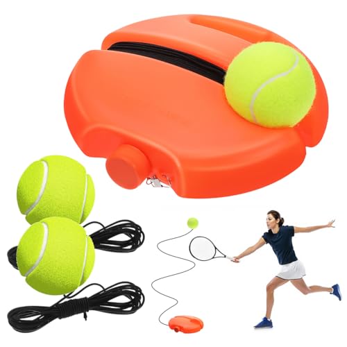 BESPORTBLE 1 Set Tennis Solo Trainer Beginner Practicing Tool Corded Rebound Single Player Supply Ball Buddy Rebounder Practice with Elastic Cord Portable Training Device for Improve Skills