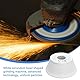 Agatige Schleifscheibe Chrom Korund Schleifstein, Weißer Korund Flare Cup Schleifscheibe, 75 * 32 * 20 mm 120# schüsselförmige Keramikmühle für Legierungsmessern, Sägeblättern, Sägezahnbearbeitungen