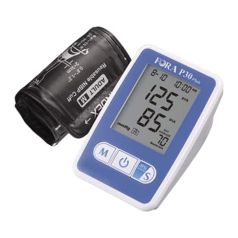FORA P30 Plus Blood Pressure Monitoring System. Made in Taiwan, IRB & Smart Averaging Technology. Adjustable Cuff That Fits Arms 9.4-16.9 inches (24-43 cm) in circumference. Cover