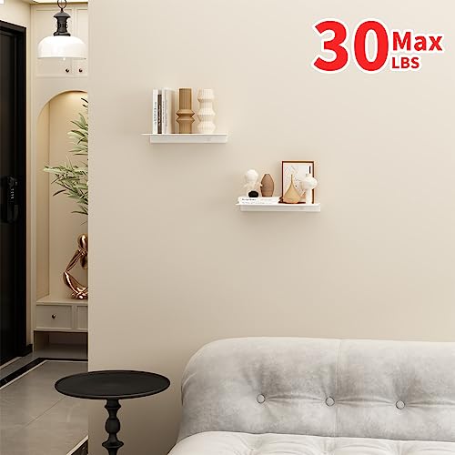 Étagère de rangement au design épuré blanc mat en aluminium robuste