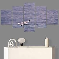 SIGNWIN 5 Panel Canvas Wall Art Birds Farmhouse/Country Group Group Multicolor Photography Realism Relax/Calm Warm for Home Decorations Ready to Hang - 60