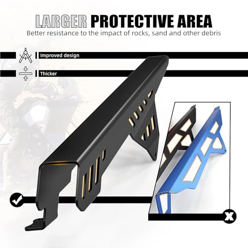 Protector de cadena negro compatible con Yamaha Tenere 700 Rally XTZ 07 5