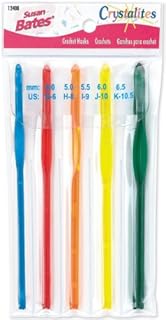 Susan Bates Crochet Hooks, acrylic, Sizes G6 to K10.5, Pack of 1