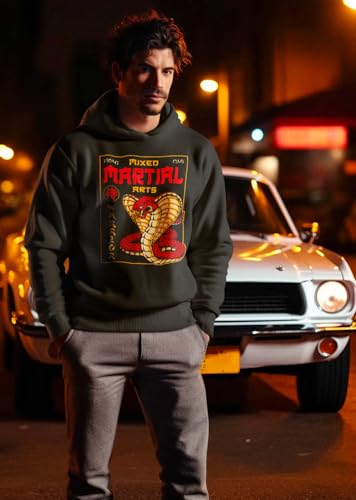 Sweat à capuche Cobra de MMA pour homme au design serpent - 2