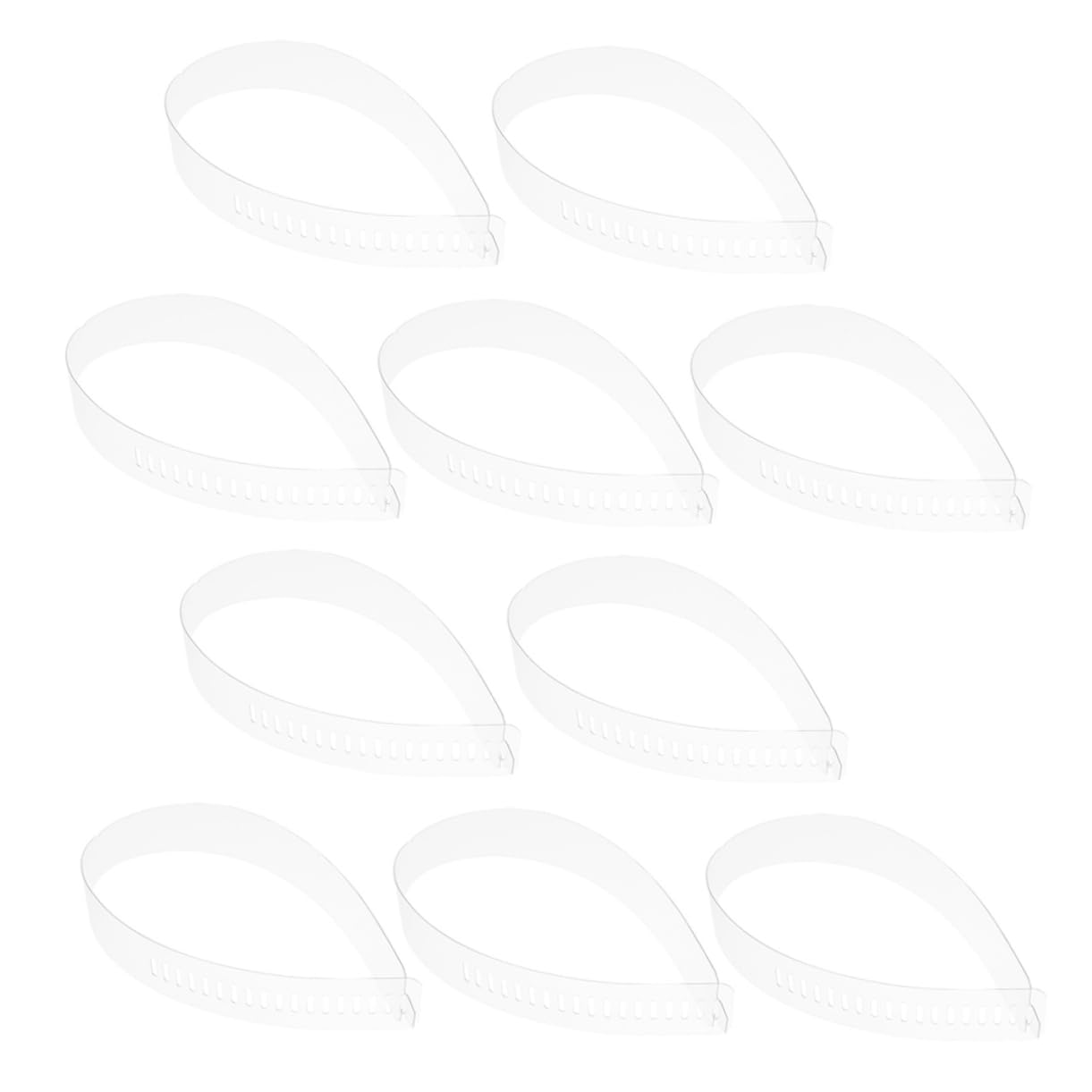 IMIKEYA 50 Pcs Plastic Collar Stays for Men - Travel-Friendly Neck Support & Bracket Fixer Accessories, White, 47.00X3.50X0.10CM