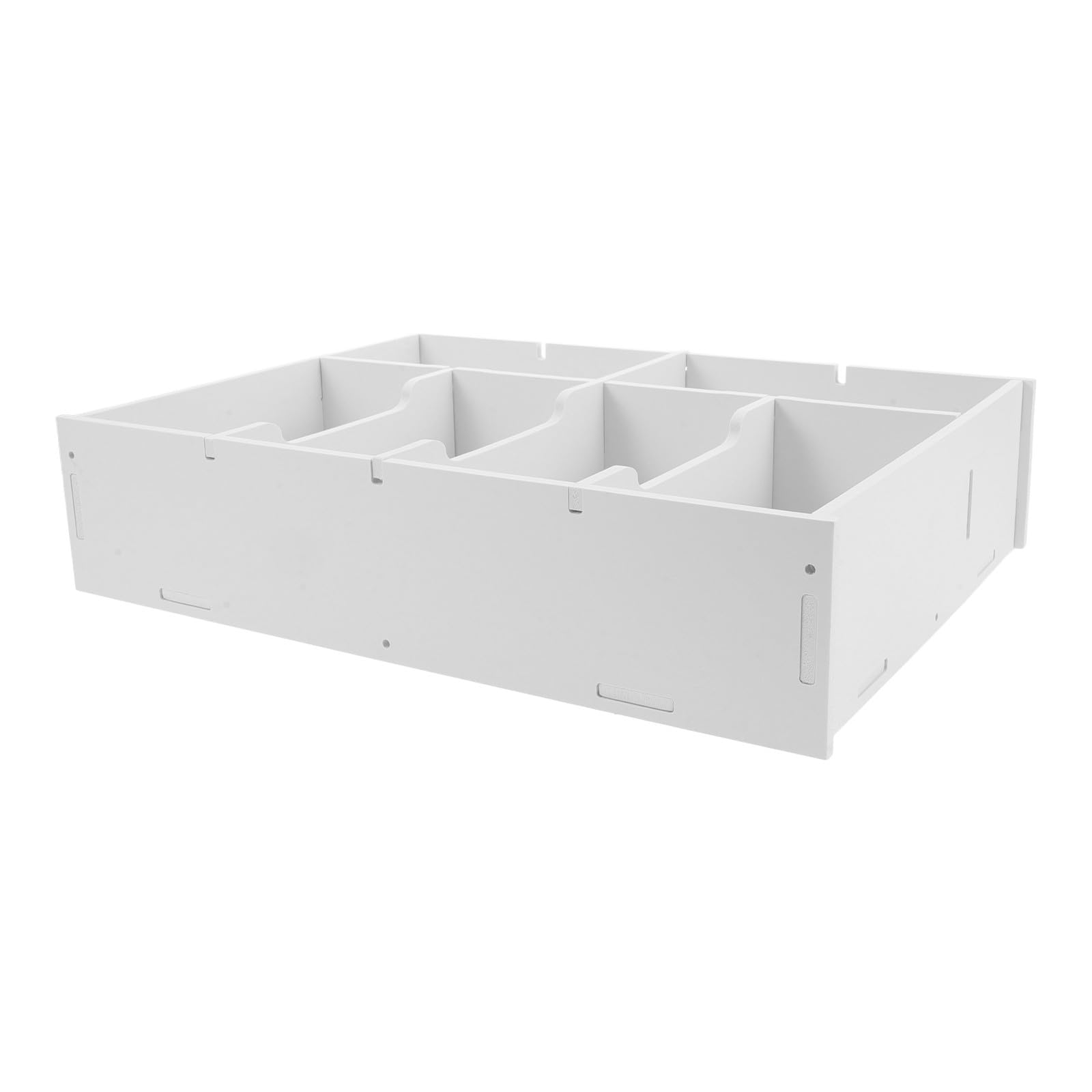 Organizer per Denaro Compatto con 6 Scomparti in Plastica per Cassetto, Vassoio Porta Soldi per Contanti e Ricevute, Contenitore Portatile per Registratori di Cassa e Ufficio