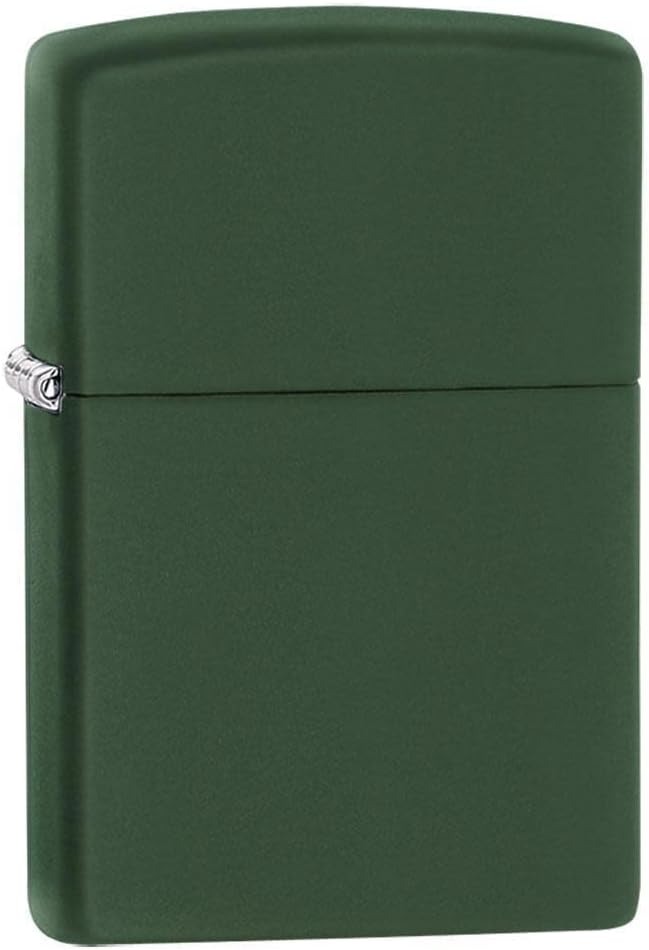Personalized Matt Green Zippo Lighter - Fee Laser Engraving - Christmas, Halloween & Valentines Day Gift