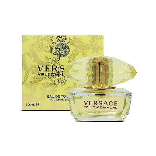 Versace Eau De Toilette Spray for Women, Yellow Diamond, 1.7 Ounce